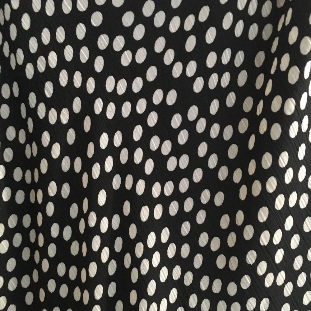 🖤 Women’s Kasper Black & White Polka Dot Flowy Maxi Dress 🖤 - Picture 6 of 8
